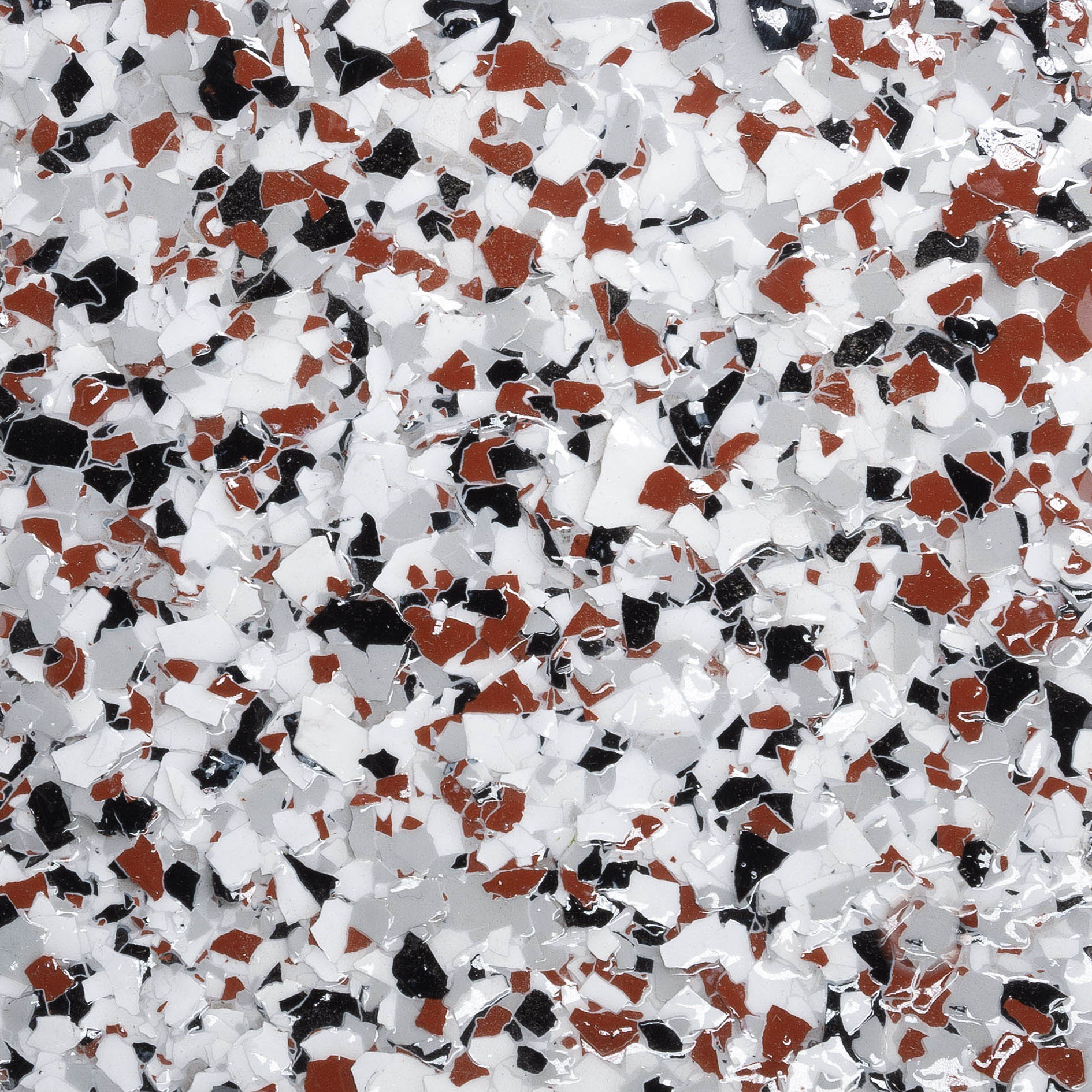 Brick House epoxy flake finish sample