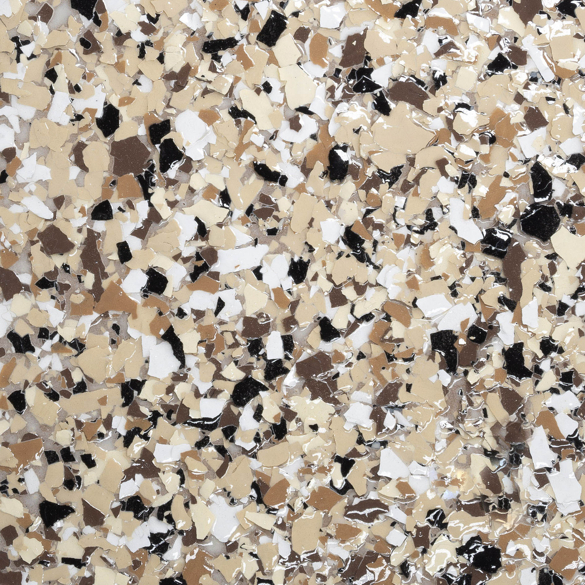 Chestnut epoxy flake finish sample