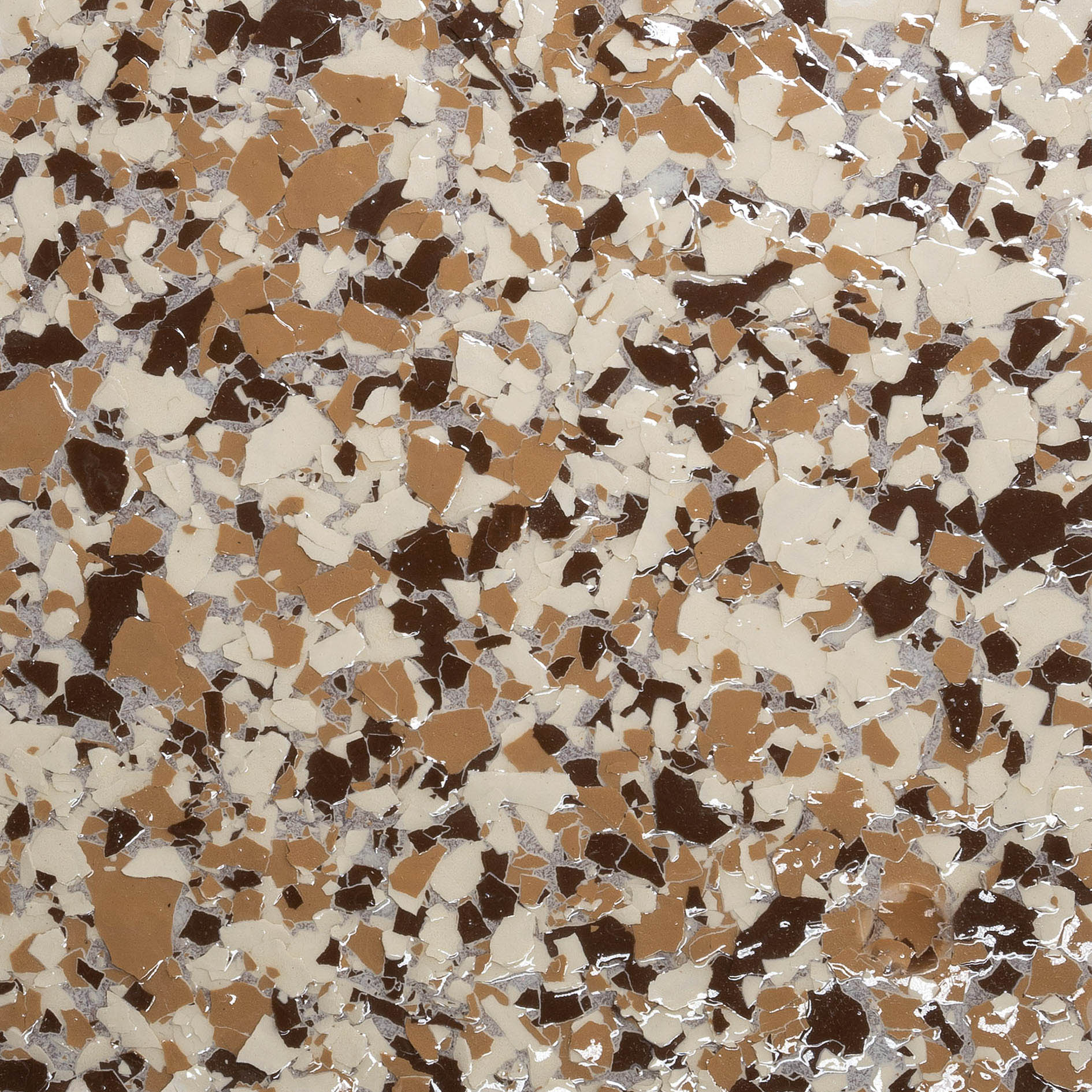 Eucalyptus epoxy flake finish sample